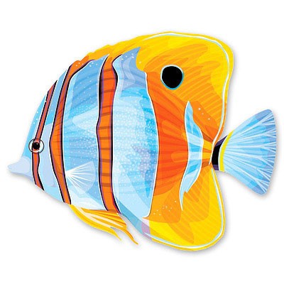 Баннер Гаваи Рыбка полосатая 38 см 1 шт 