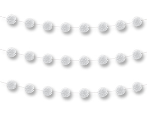 Гирлянда-помпоны МИКС 2,2м