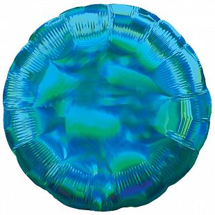 Шар фольга без рисунка Круг 18" Перламутр синий (AN)