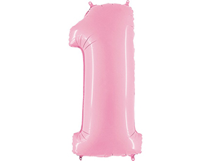 Г ЦИФРА 1 пастель Pink 102см
