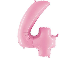 Г ЦИФРА 4 пастель Pink 102см