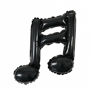 Шар фигура мини Нота черная (FL)