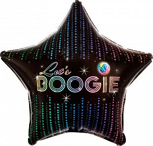 Шар фольга Звезда 18" Let's boogie (AN)