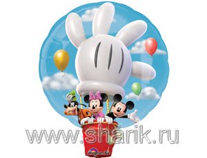 Шар фольга Фигура Песик Цветочек (FL)