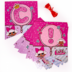 Гирлянда-буквы СДР! LOL 220см