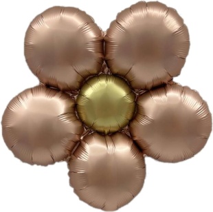 Шар К фольга 18'' Ромашка (надув воздухом) МИКС