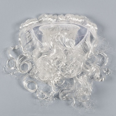 Борода средней длины белая (25 см)