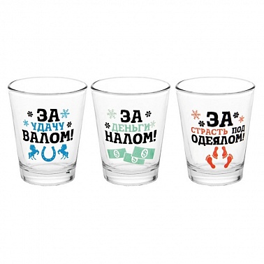 Набор с рюмками Веселящий набор 1 шт
