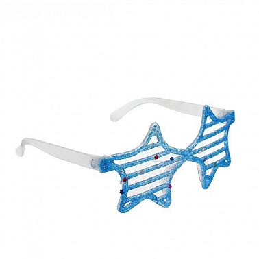 Очки гигант сбоку звездочка цвет микс 27*9 310468