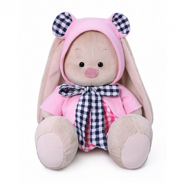 Мягкая игрушка Зайка Ми в толстовке и платье 23см