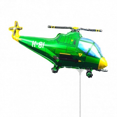Шар Фигура Мини Вертолет зеленый (FM)