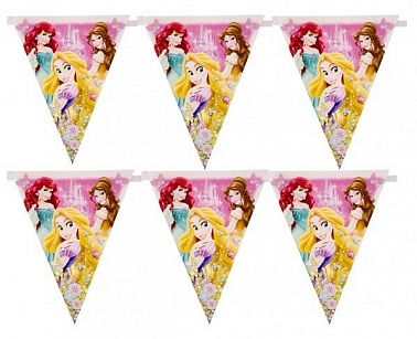 Гирлянда-вымпел Дисней Принцессы 3,6м 1 шт
