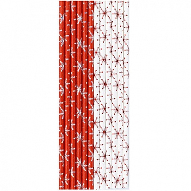 Трубочки для коктейля Пати Бум Новый год 12 шт