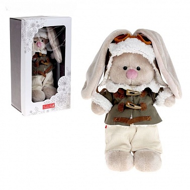 Мягкая игрушка Зайка Ми в куртке пилот малый