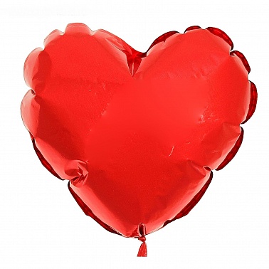 Шар фольга без рисунка Сердце 32" красный (FM)
