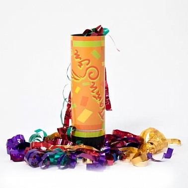 Хлопушка пружинная, фольгированное конф. 16см