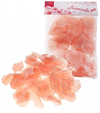 Лепестки роз персик с запахом 1 шт