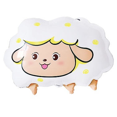 Шар фольга фигура Овечка белая (FL)