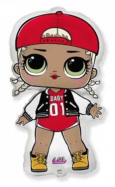 Шар фольга фигура мини Куклы ЛОЛ МС SWAG (FM)