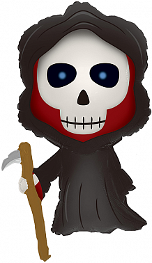 Шар фольга фигура Смерть с косой мультяшка(FL)