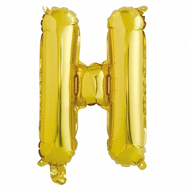 Шар Буква Н золото 16" 41см