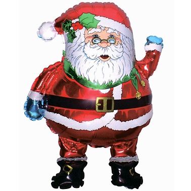 Шар фольга Фигура Мини Дед Мороз рост (FM)