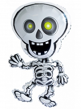 Шар фольга Фигура  Танцующий скелет