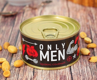 Арахис соленый в консервной банке ONLY MEN
