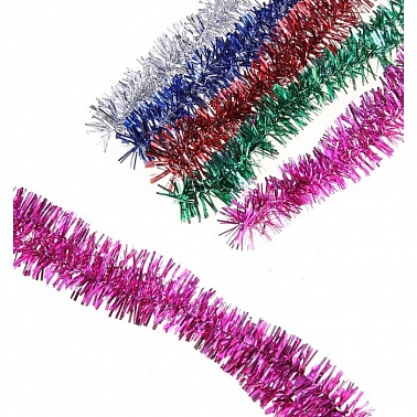 Мишура Ниточка пушистая МИКС 1 шт