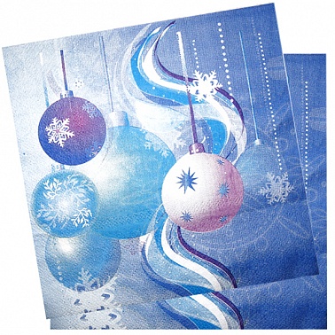 Салфетка Пати Бум Елочные игрушки 33х33 см 20 шт