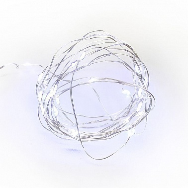 Светодиодная нить Белого свечения, 5м, 50 Led