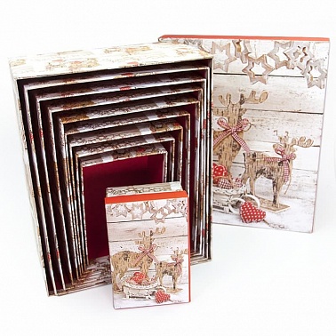 Коробка Новогодние Олени №1