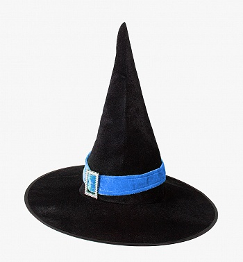 Шляпа конус черная с лентой 1 шт