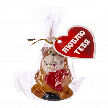 Свечка Кот с сердцем малая