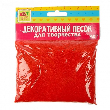 Песок декоративный красный 250 гр