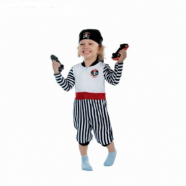 Костюм Пират (комбинезон, бандана) рост 98, 1,5-3 года
