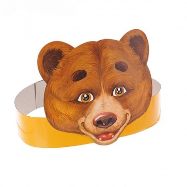 Маска на ободке Медведь 11,9*64 см