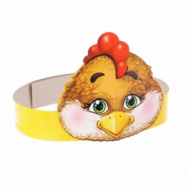 Маска на ободке Курочка ряба 12,1*64см