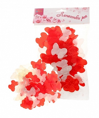 Лепестки бабочки два цвета (набор 150 шт)