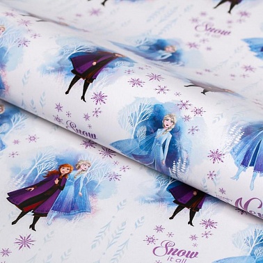 Бумага упаковочная СНГ Холодное сердце 70*100см