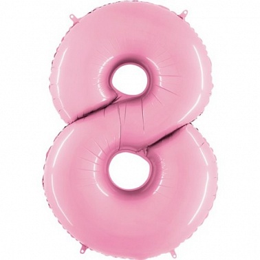 Г ЦИФРА 8 пастель Pink 102см