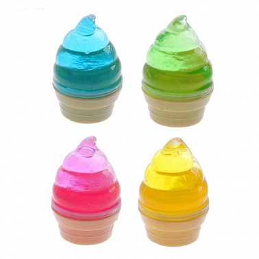 Лизун Мороженое Рожок цвета микс