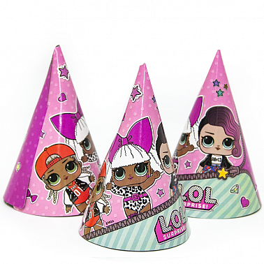 Набор колпачков куклы ЛОЛ 18см 6 шт 