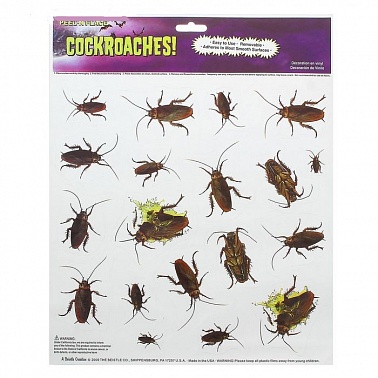 Наклейка прикол Тараканы