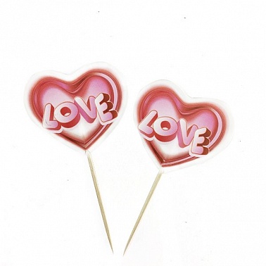 Шпажки для канапе "Love you" 12 шт Любовь