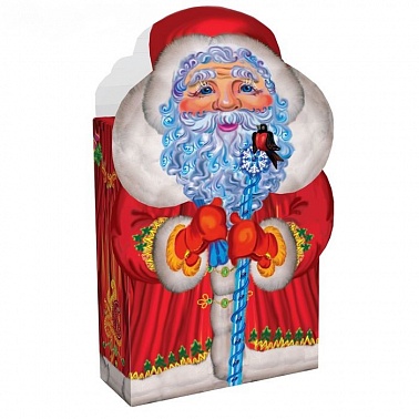 Подарочная коробка "Дедушка Мороз" мини, сборная, 12,5х7,5х15 см 