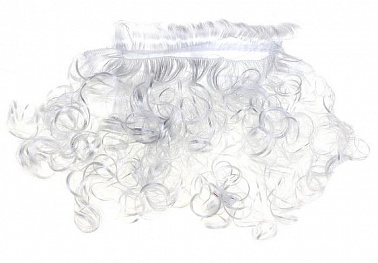 Борода Деда Мороза 18 см 1 шт