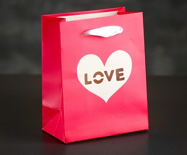 Пакет ламин Люблю 11*6*14см