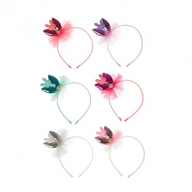 Ободок маленькие ушки Зайка цвета микс