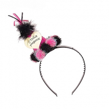 Карнавальный ободок "Колпачок" цвета микс